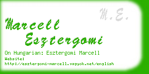 marcell esztergomi business card